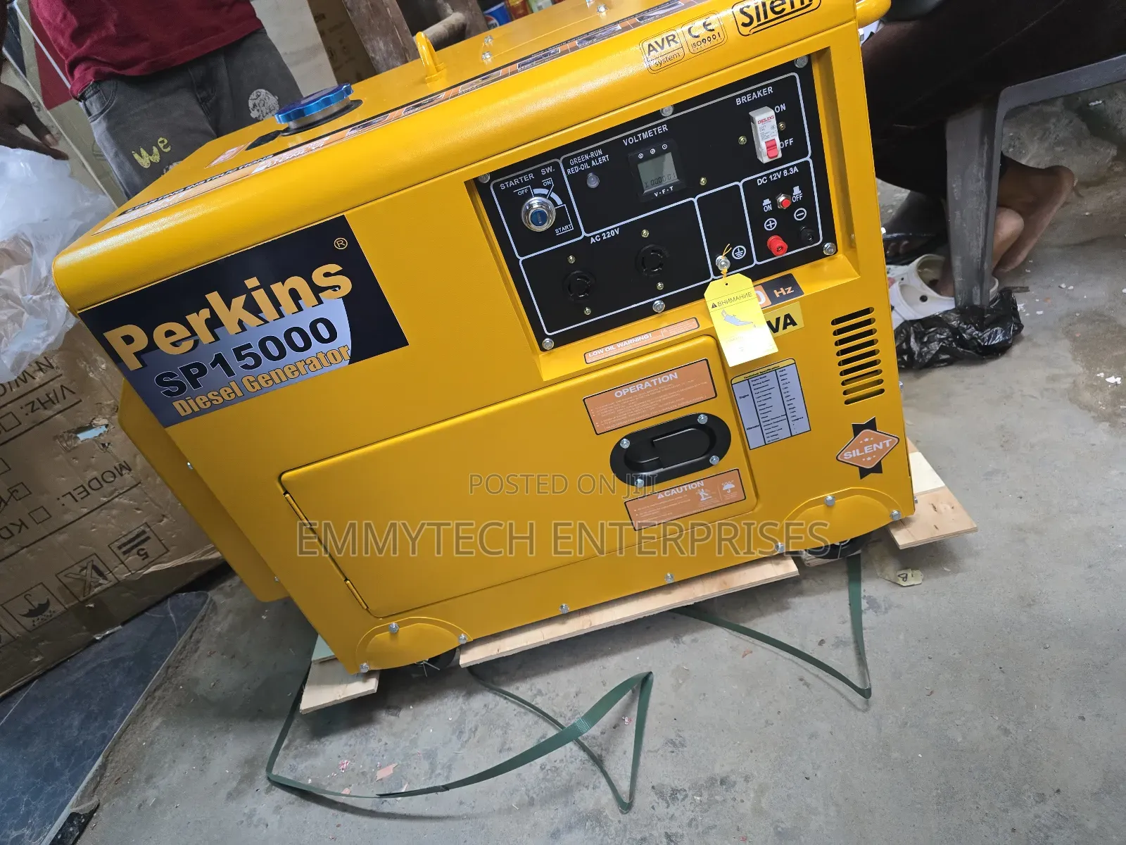 (12.5kva) Perkins Diesel Soundproof Generator 100% Copper Coil