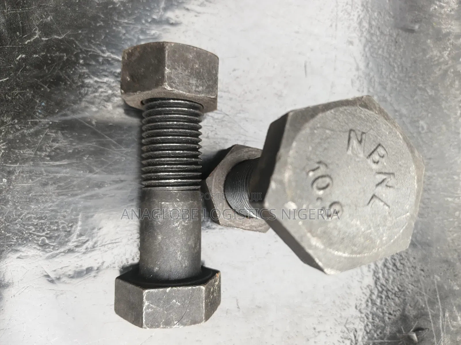 M30x100mm Carbon Steel. Grade 10.9 Hexagonal Bolt/Nut