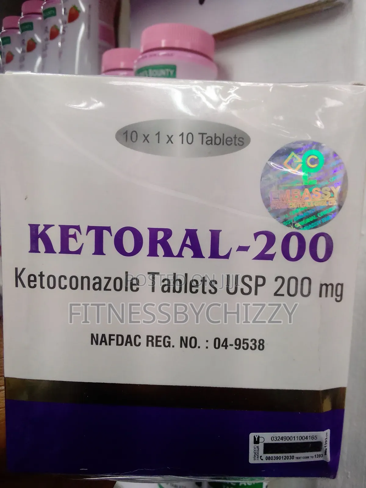 Ketoral Ketoconazol 200mg Fungal Treatment Tablets