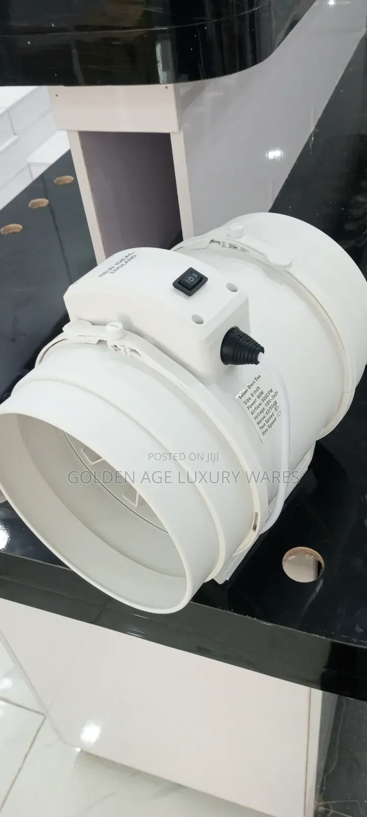 8" Inline Exhaust Fan High Efficiency
