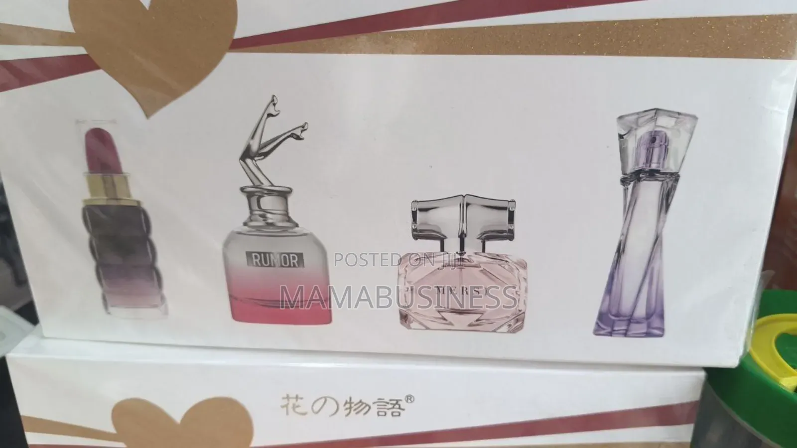 3 in 1 Perfume Gift Set + Lipstick for Ladies
