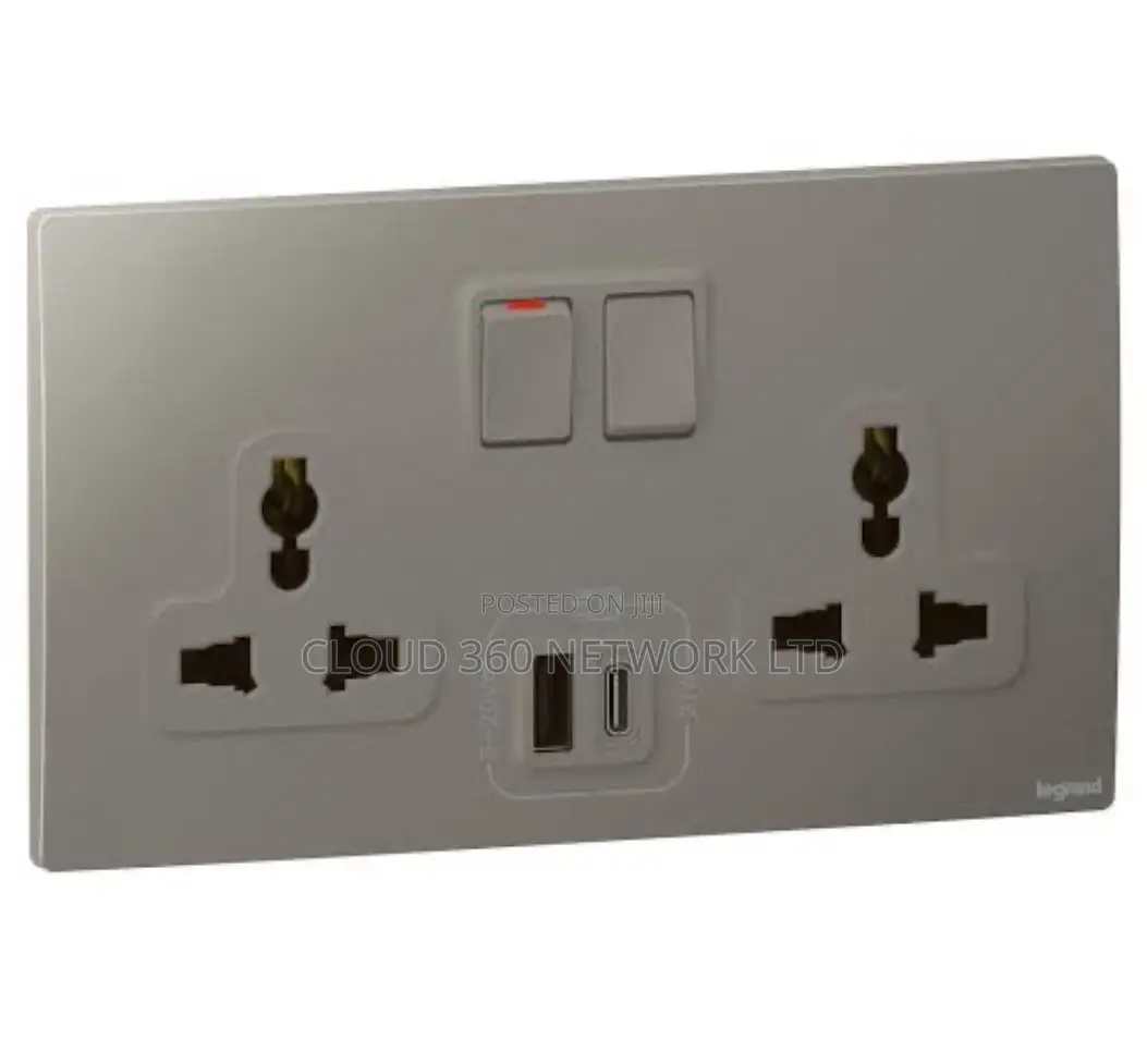 Legrand 13a Dual Socket Withusb Typec Port