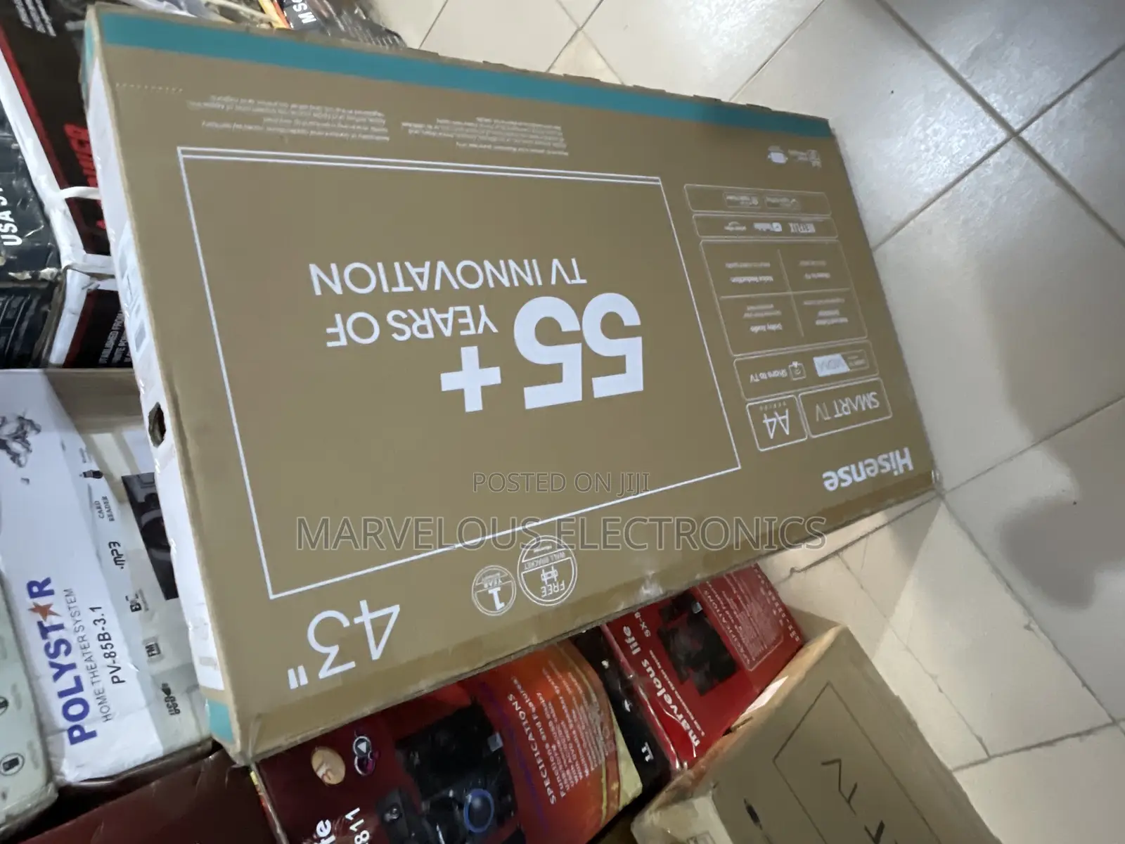 Brand New Original Hisense Latest 43inch 55+ Years Television