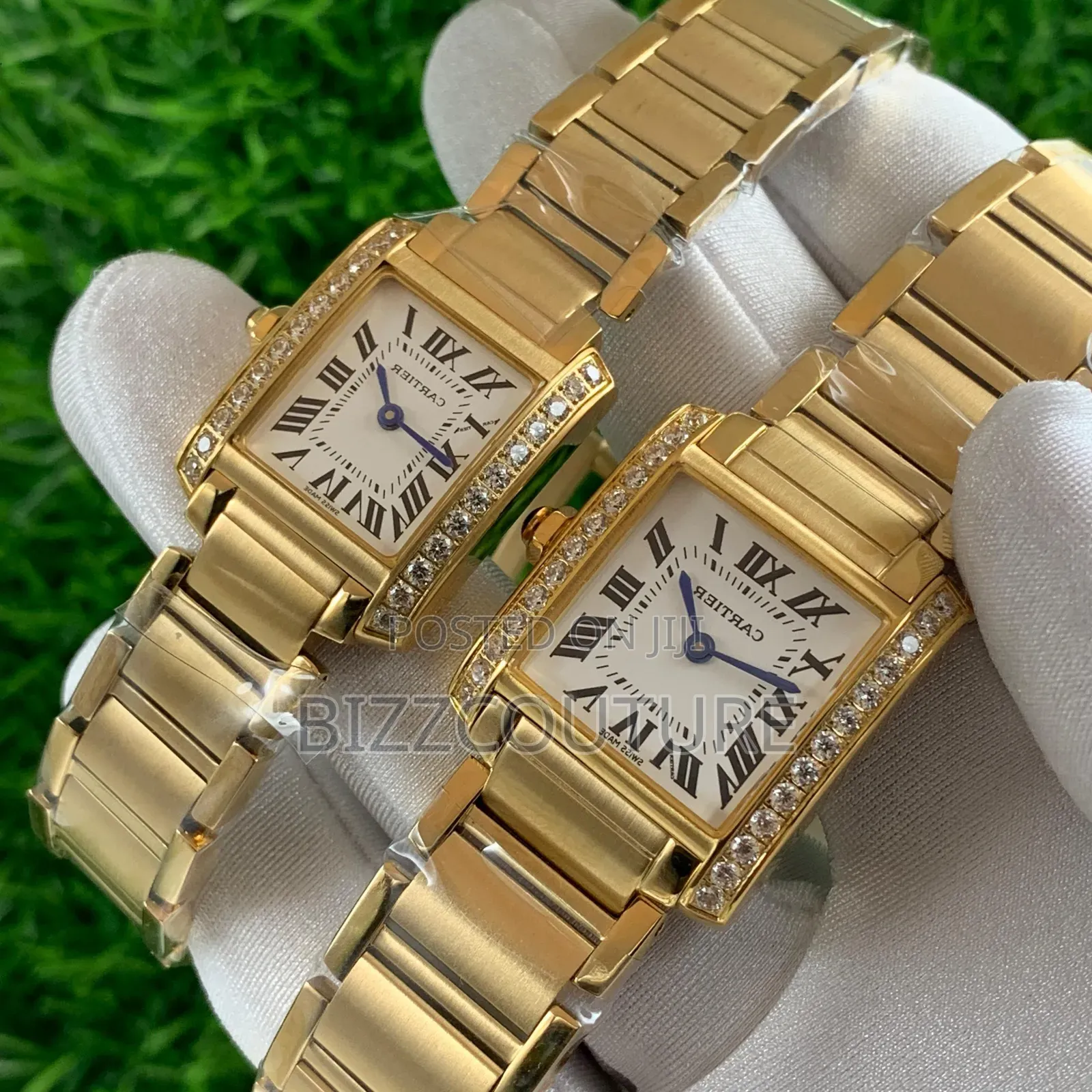 Original Cartier Iced Stainless Steel Quartz Watch