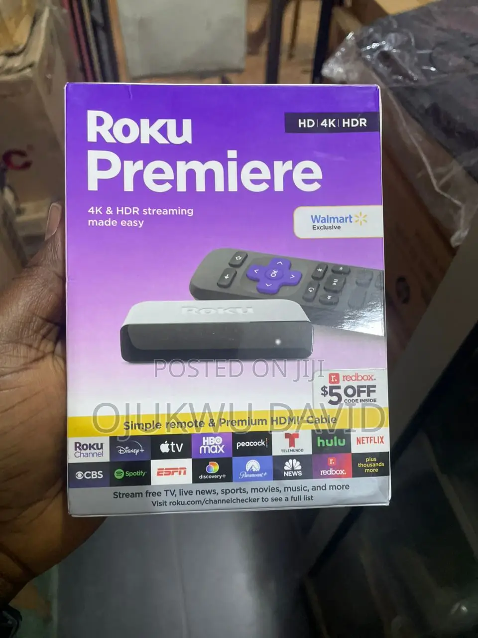 Roku Premiere -HDR Streaming Media Player Wi-Fi Enabled