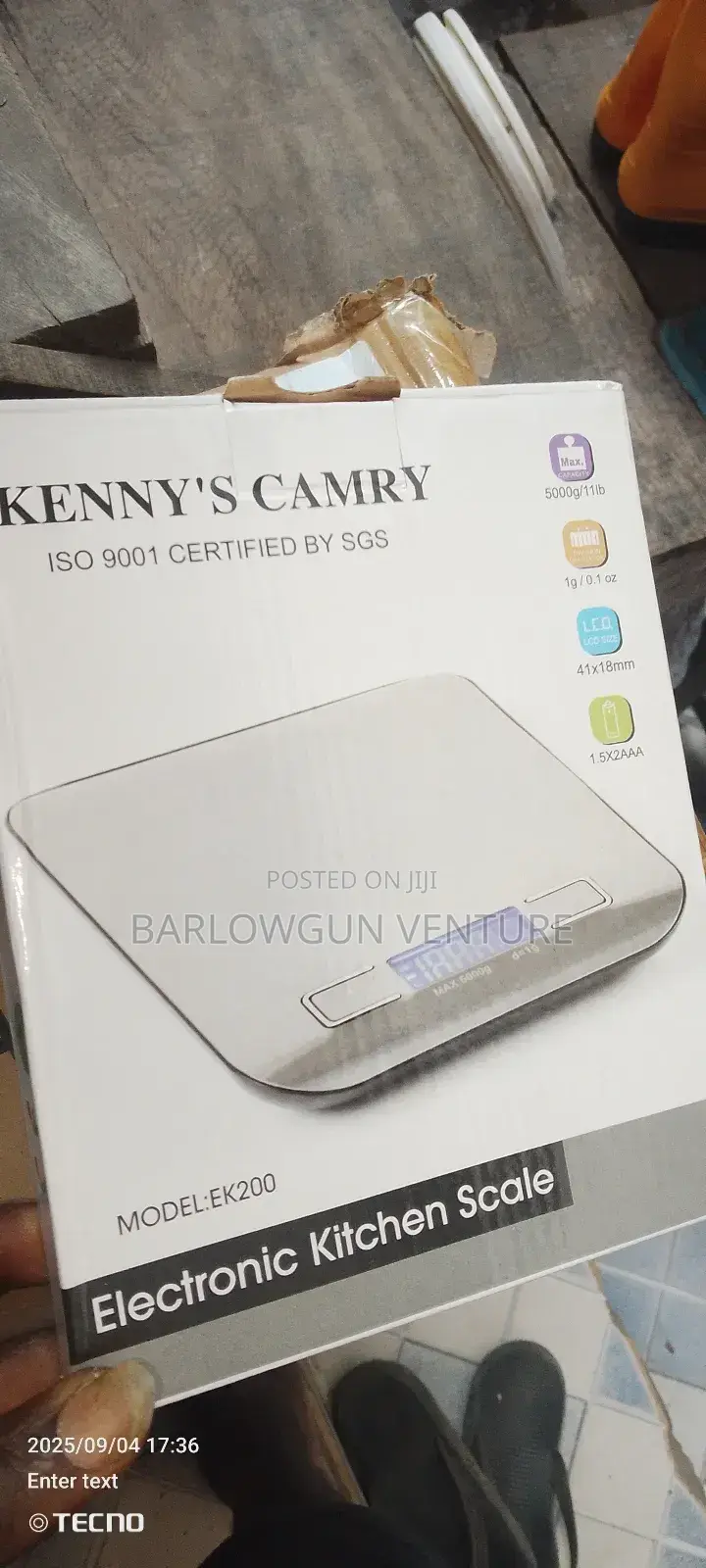 Electronic Kitchen Scale 5kg /Ek 200