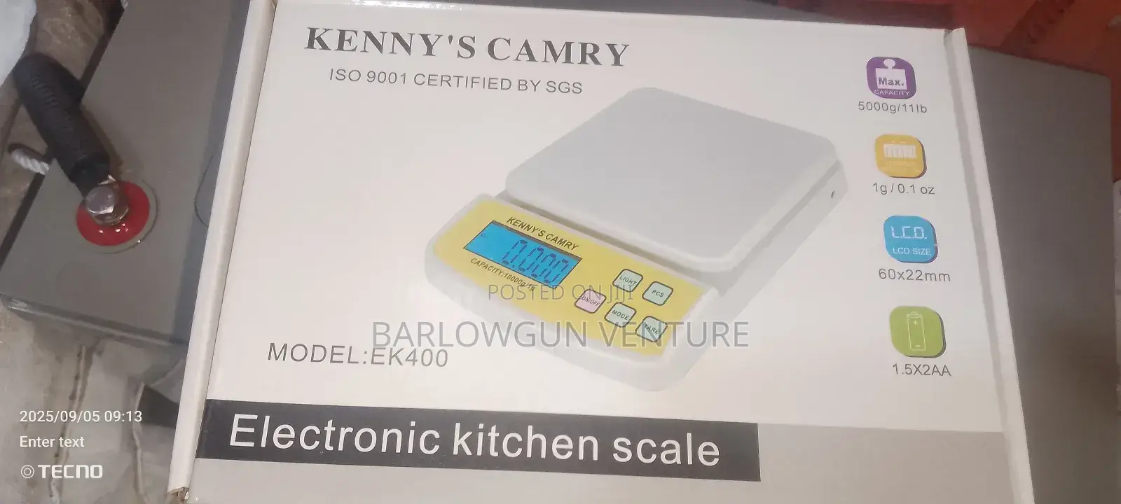 Electronic Kitchen Scale 10kg /Ek400