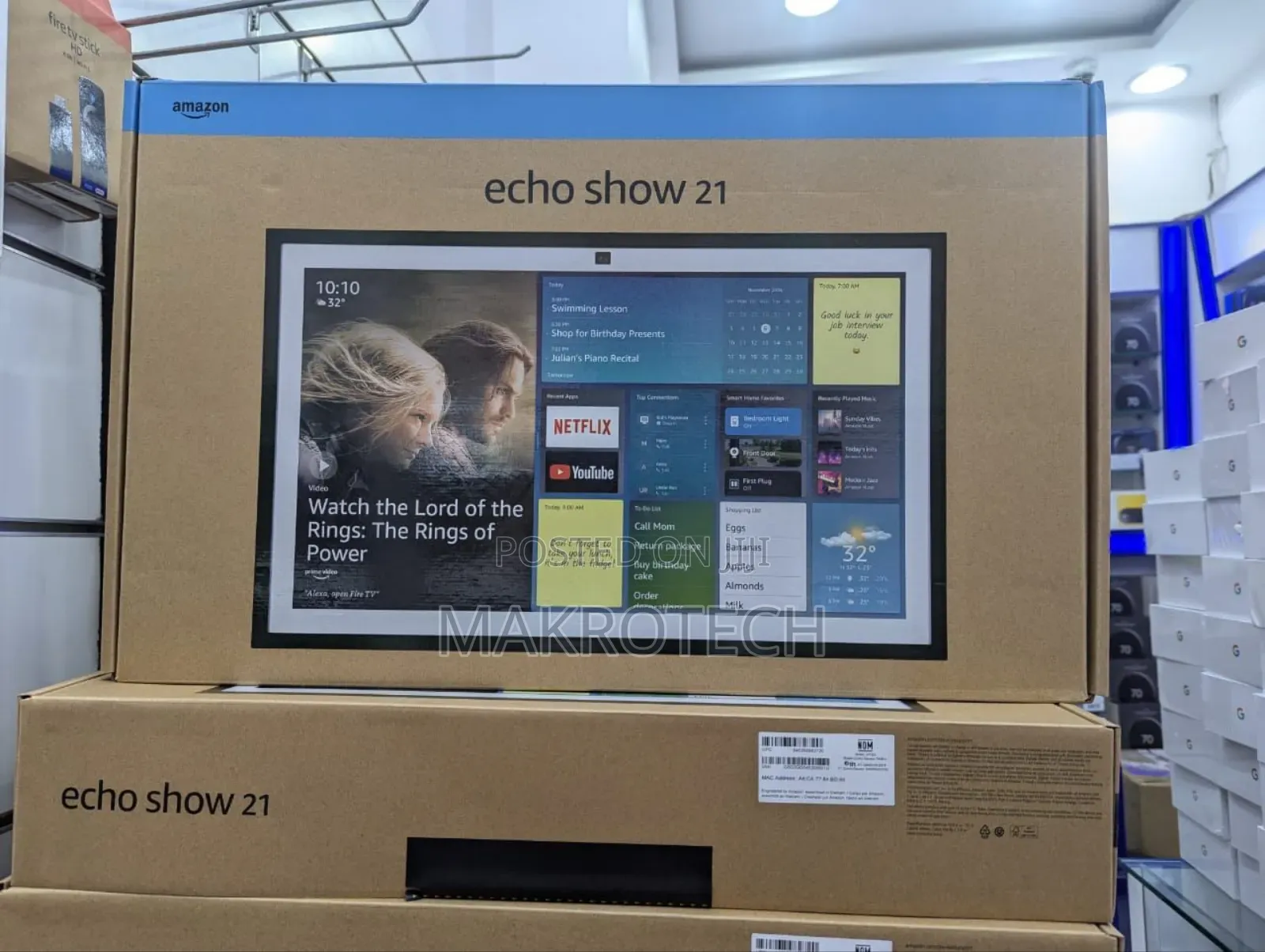 Amazon Echo Show 21 (Newest Model), Full Hd 21" Kitchen Hub
