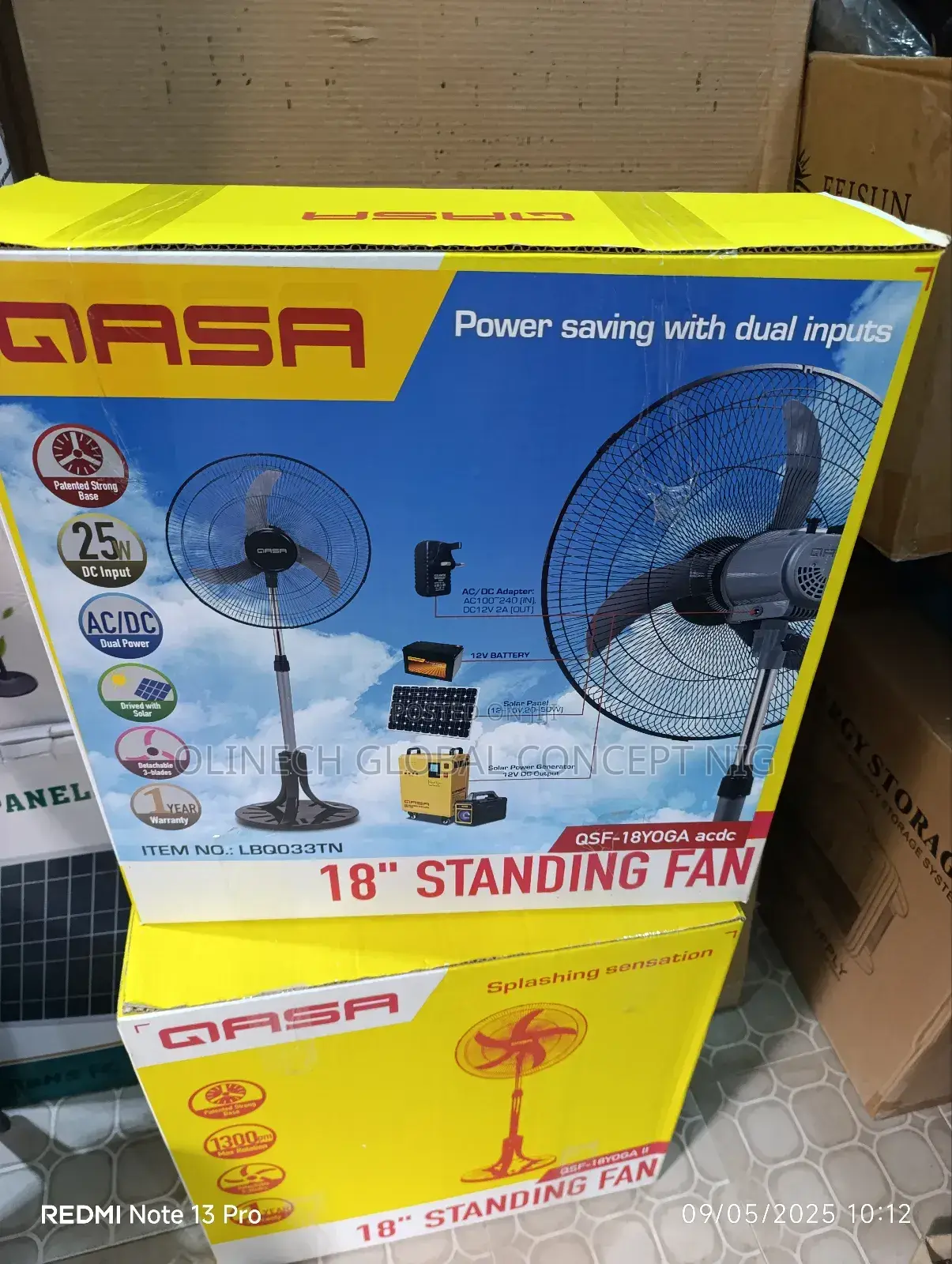 Qsf - 18 Yoga Acdc Standing Fan