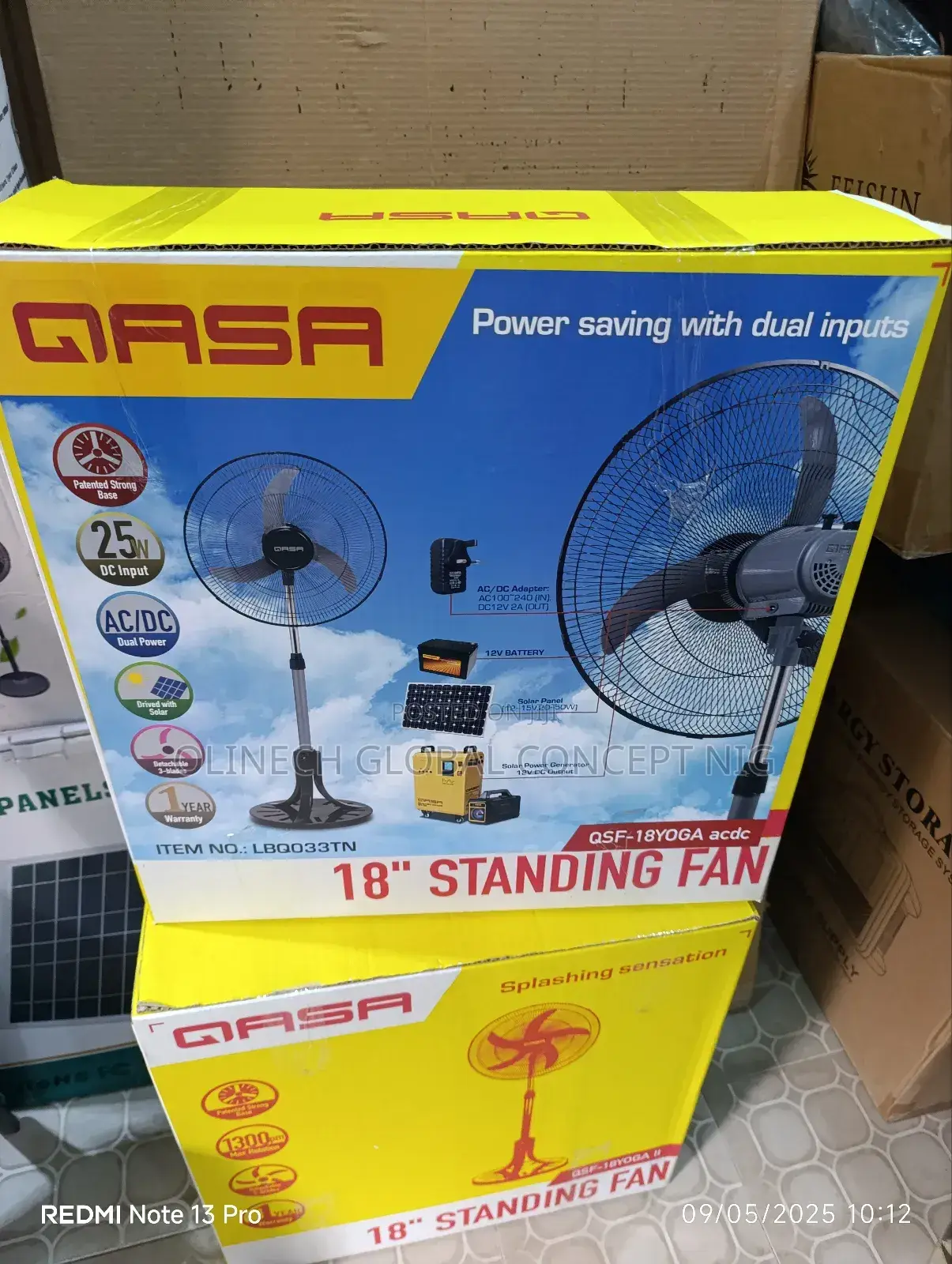 Qsf - 18 Yoga Acdc Standing Fan
