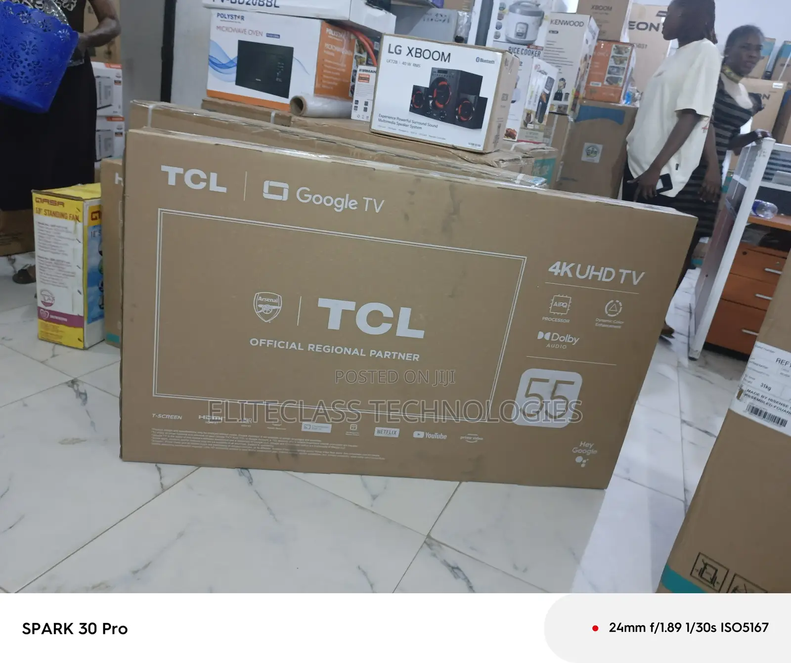 Gleam TCL 55′′ Uhd Google Tv (55p635)