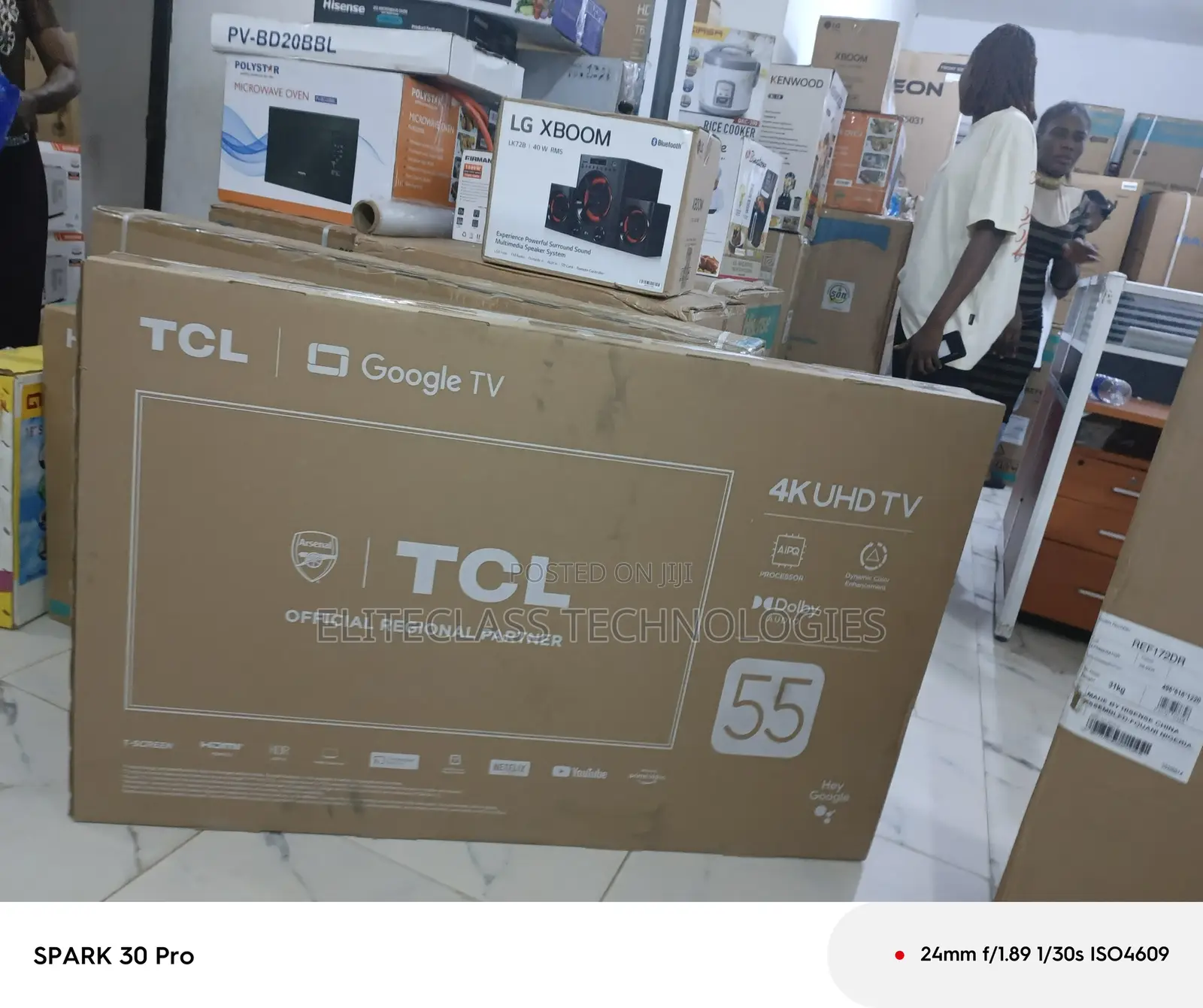 Gleam TCL 55′′ Uhd Google Tv (55p635)