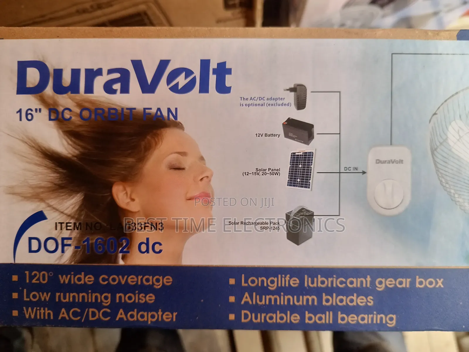 16" Duravolt Ac/Dc Inverter Orbital Fan