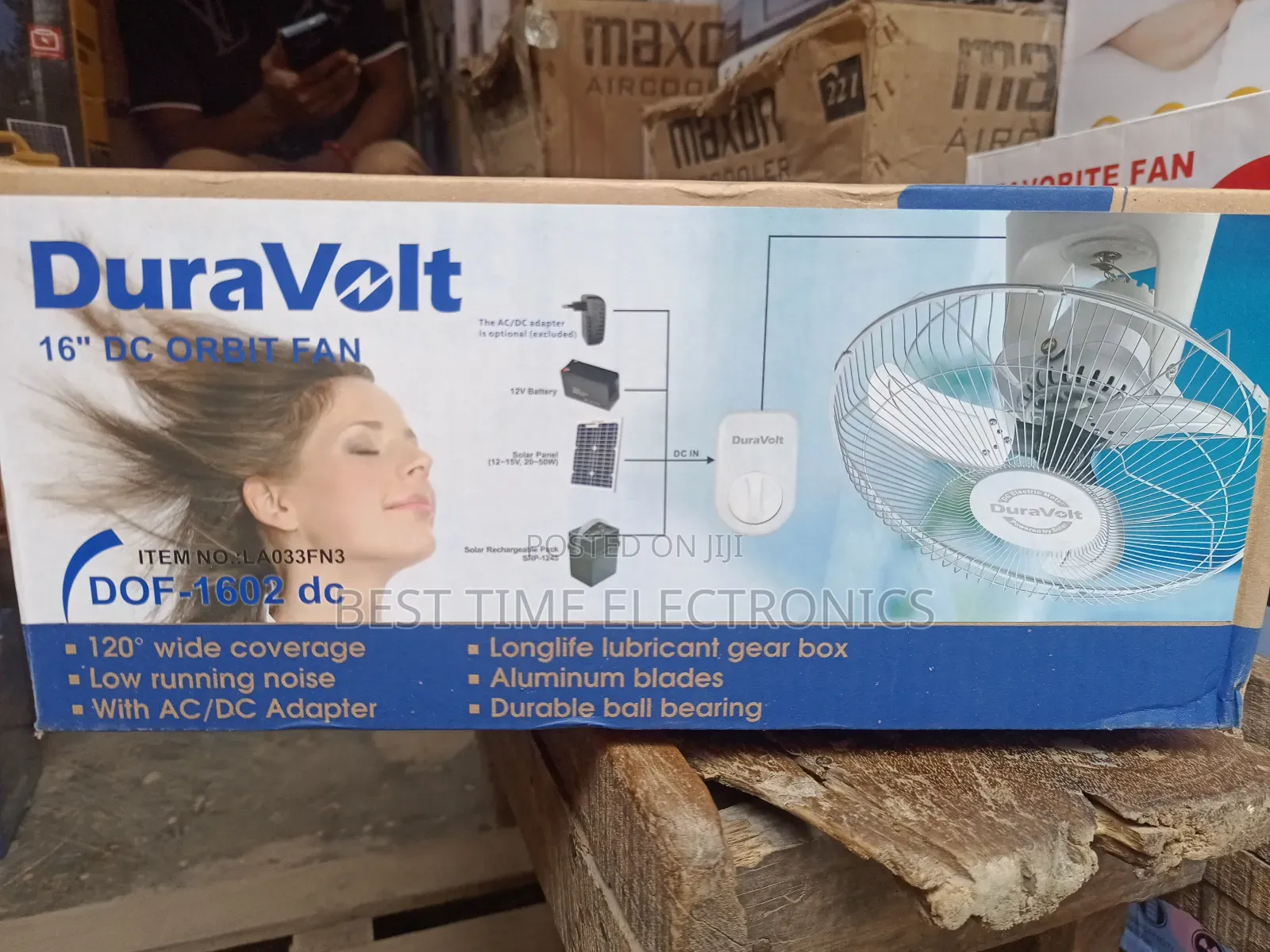16" Duravolt Ac/Dc Inverter Orbital Fan