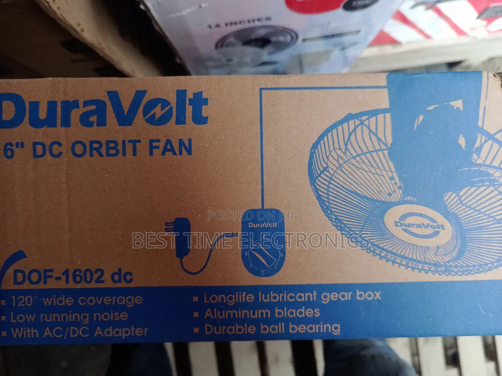 16" Duravolt Ac/Dc Inverter Orbital Fan