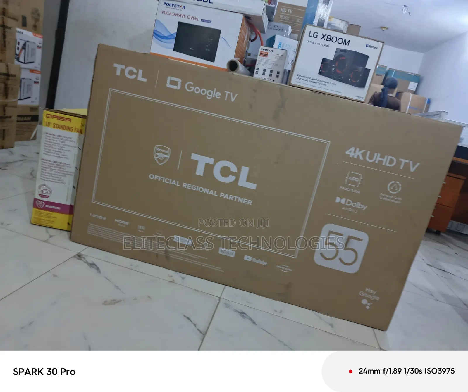 Stylish TCL 55′′ Uhd Google Tv (55p635)