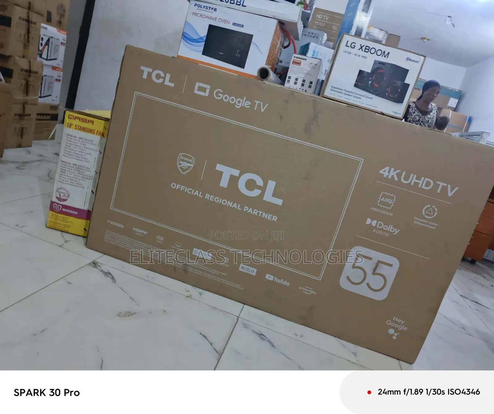 Stylish TCL 55′′ Uhd Google Tv (55p635)