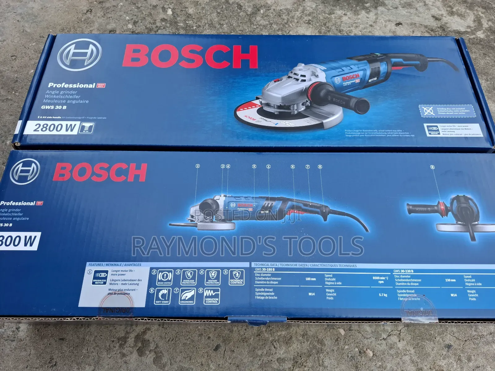 GWS 30-230 B 2800watts Bosch Angle Grinder