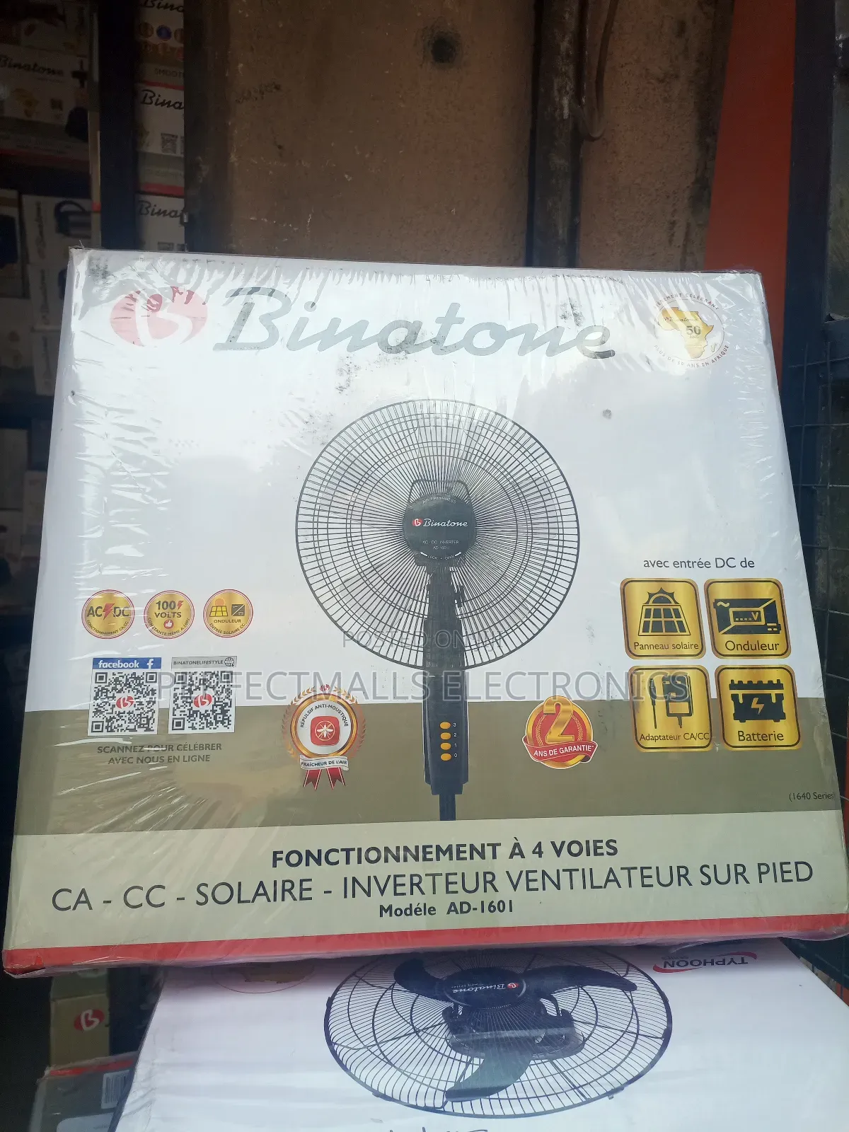 4-Way Operation Ac-Dc-Solar-Inverter Stand Fan – Ad-1601