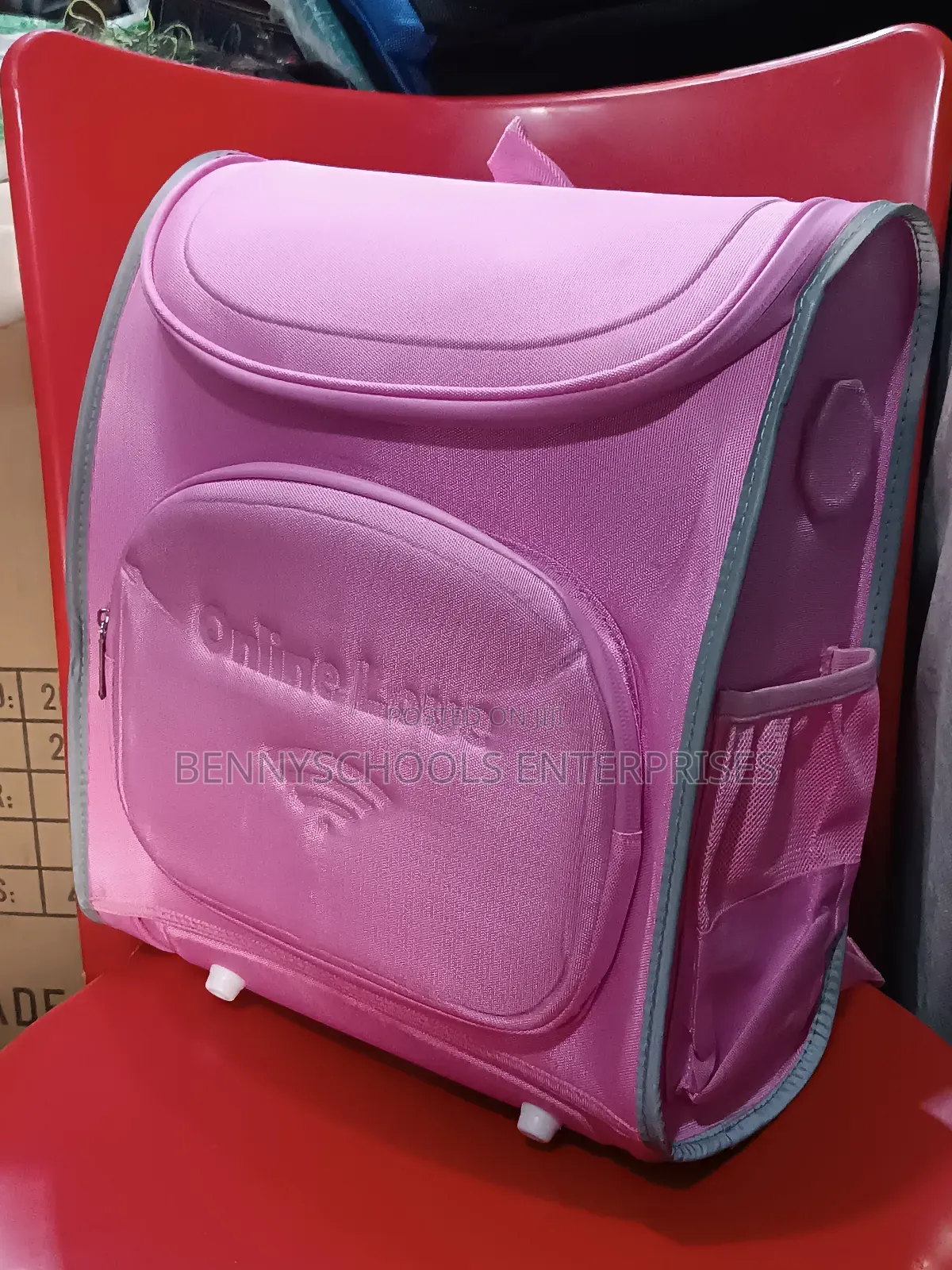 Pink Hard Body Zip Round Girls Children School Bag