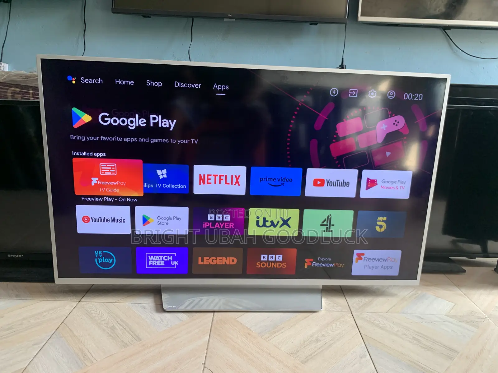 Philips 55 Inches Full Android Tv With Free Netflix Acct Bluetooth Mir