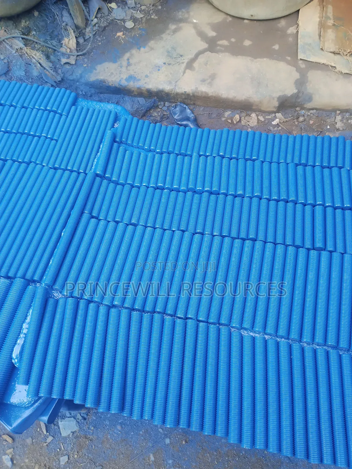 Bolt and Nut With Washers Blue Type.