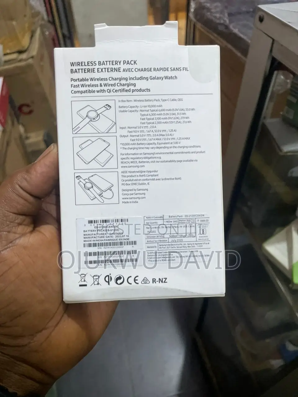 10000mah Wireless Samsung Fast Charge With Type C