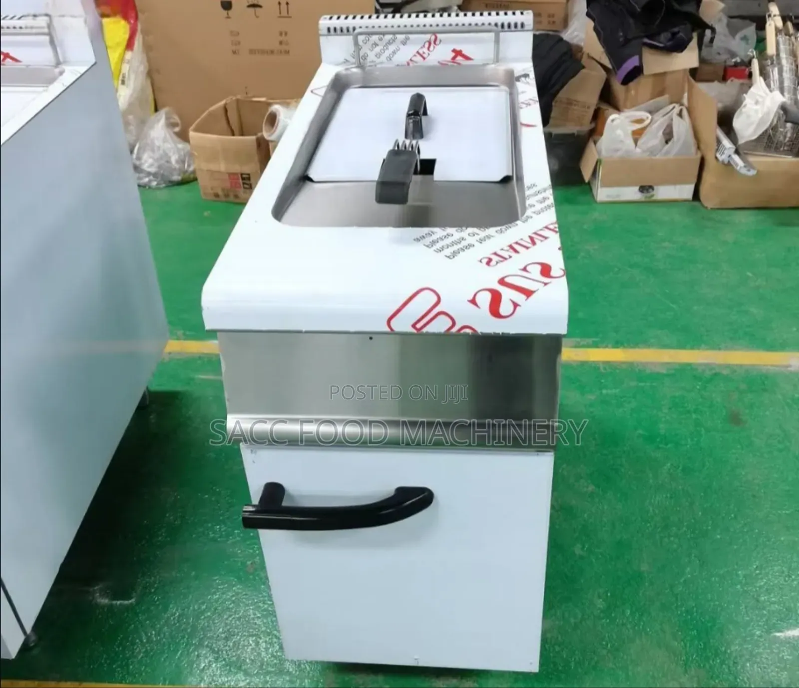 Standing Gas Deep Fryer Single Basket