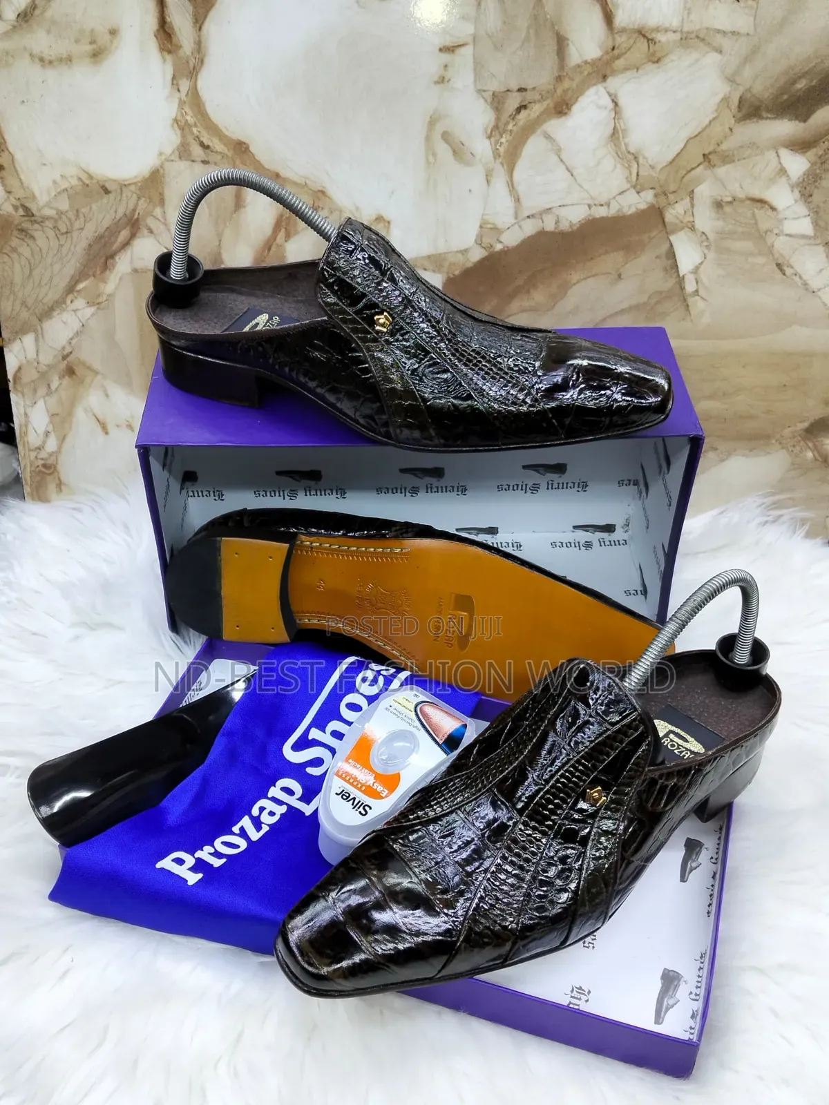 Black Leather Men's Shoes