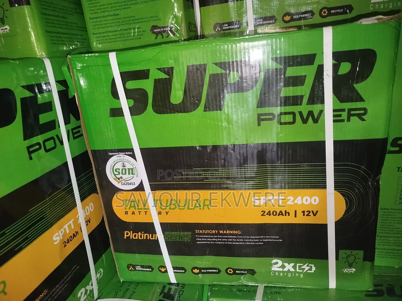 240ah Premium Series Super Power Tubular Battery