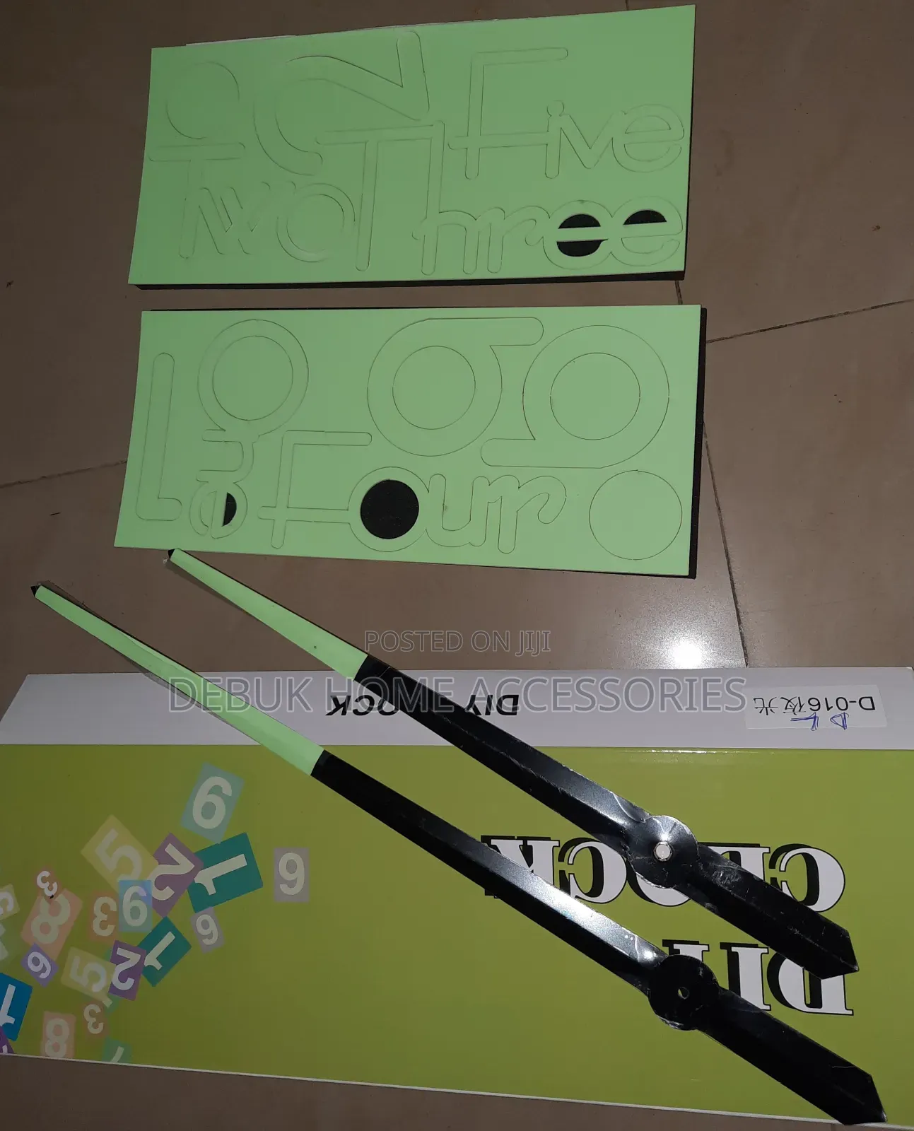 120cm Glow in the Dark(Luminous) 3d Clock