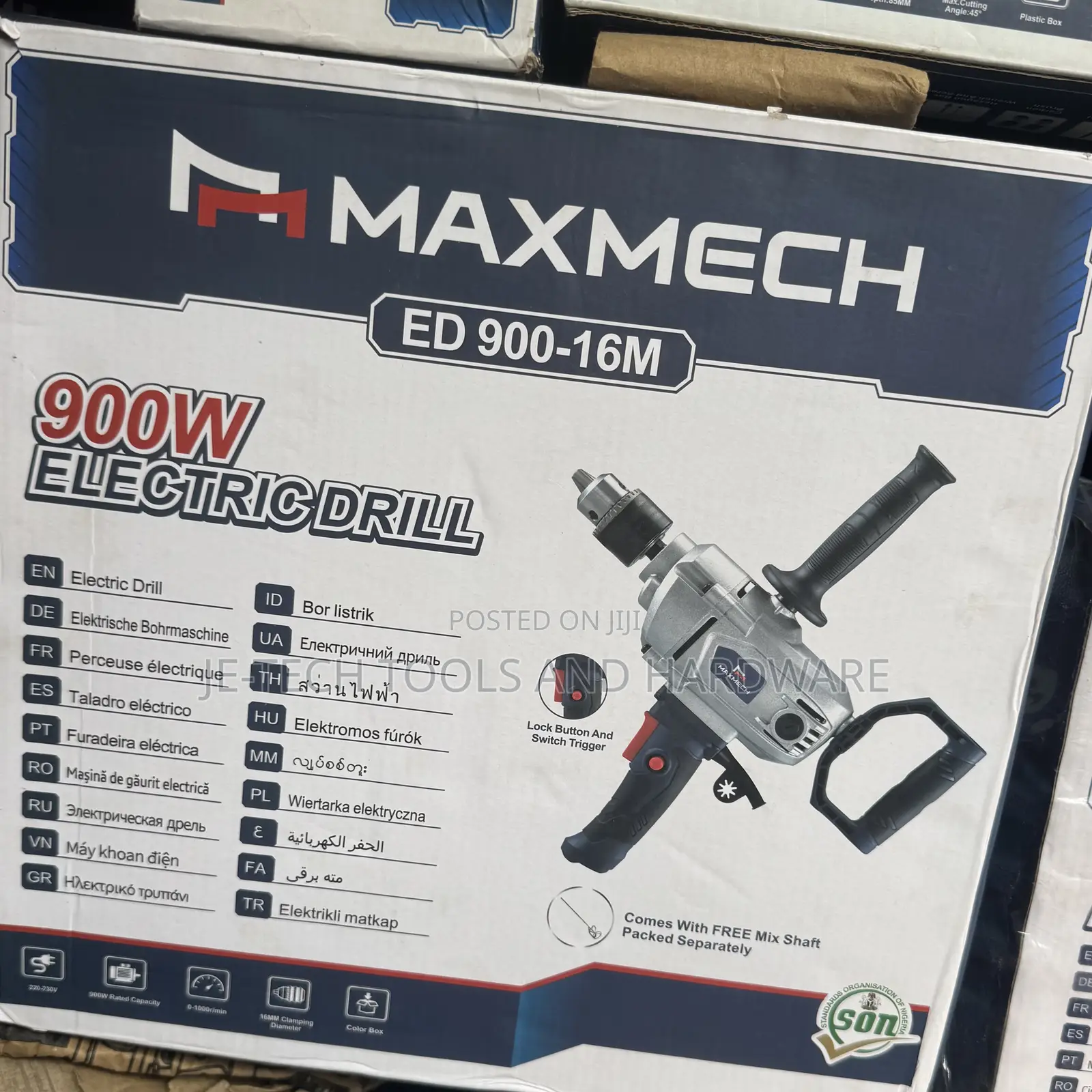 Maxmech Ed 900-16m Electric Drill.