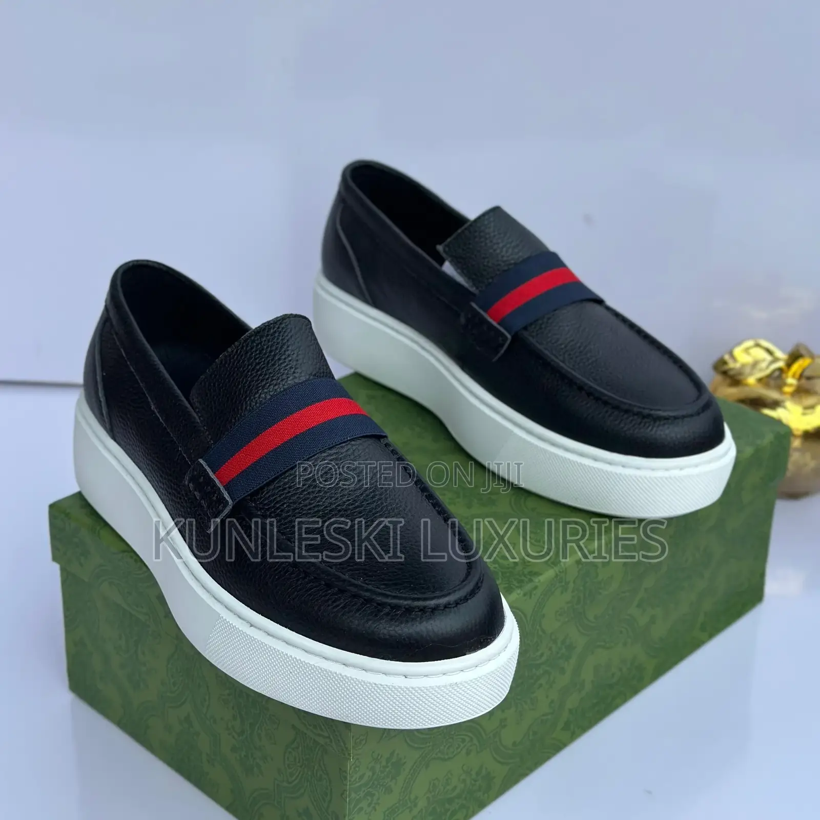 Original Gucci Casual Leather Sneakers for Men