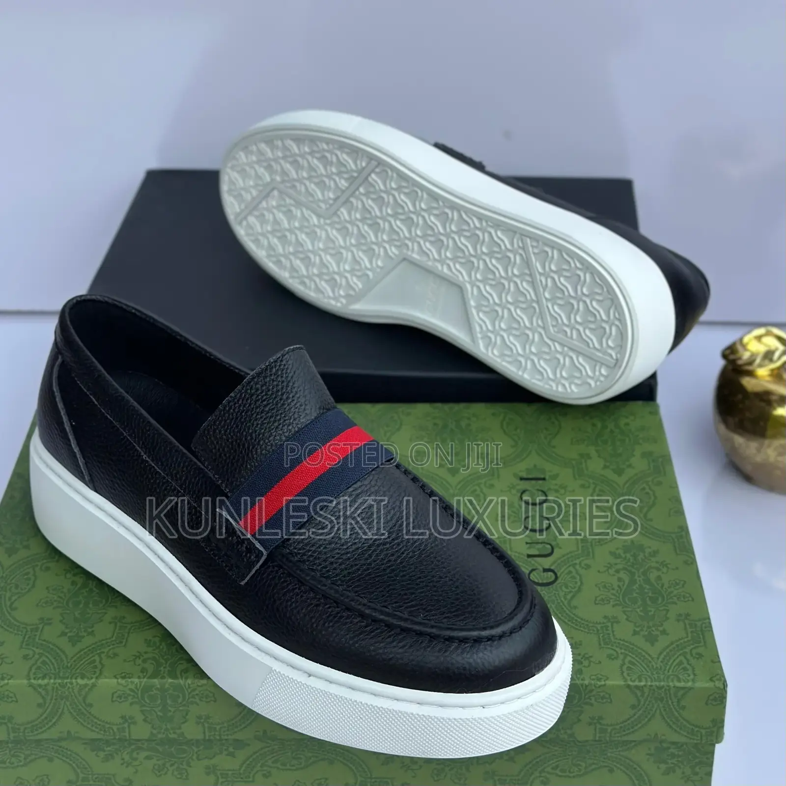 Original Gucci Casual Leather Sneakers for Men
