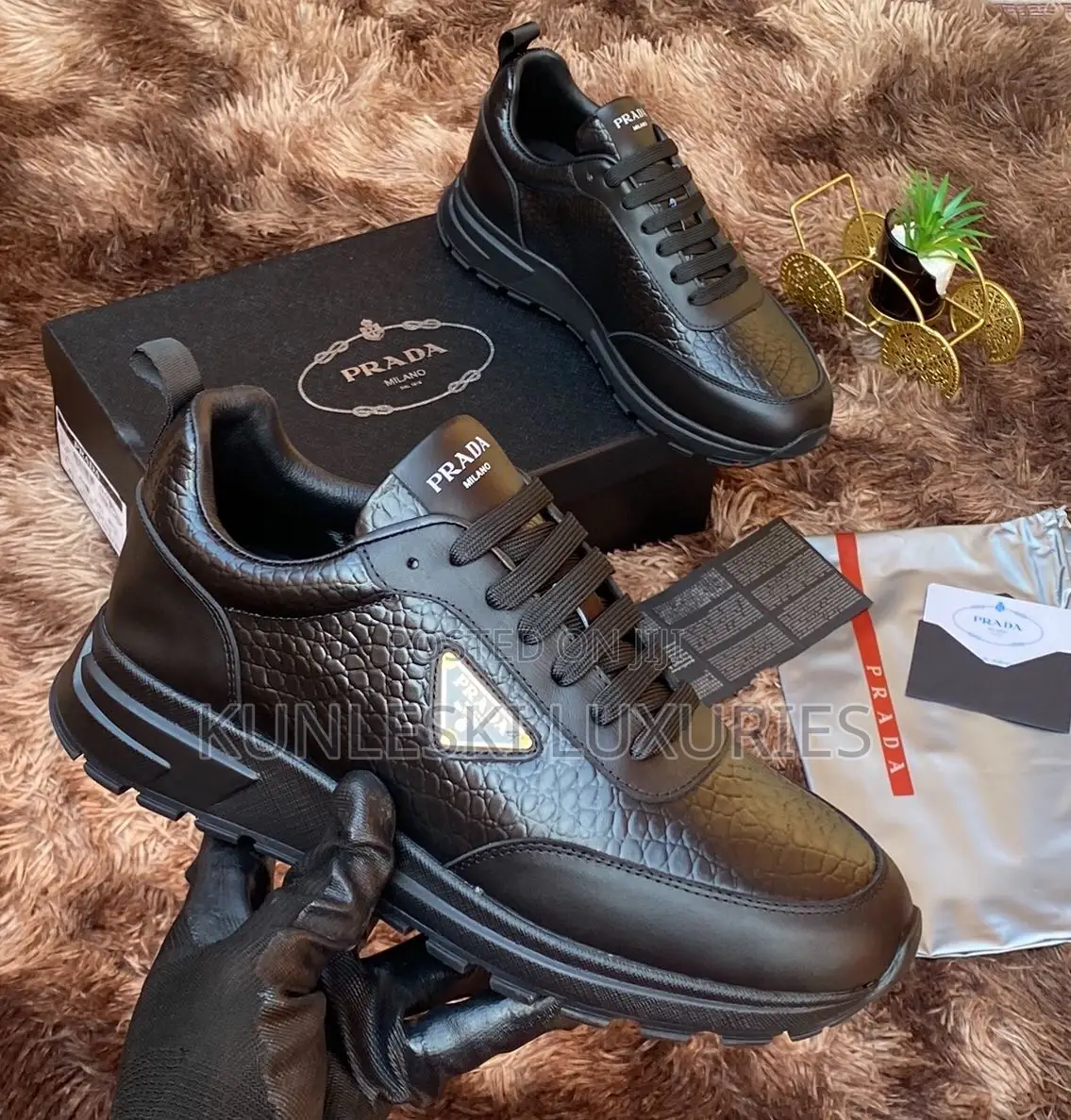 Original New Prada Milano Luxury Sneakers