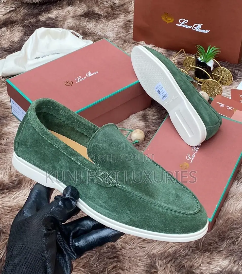 Original Loro Piana Suede Loafers Shoes