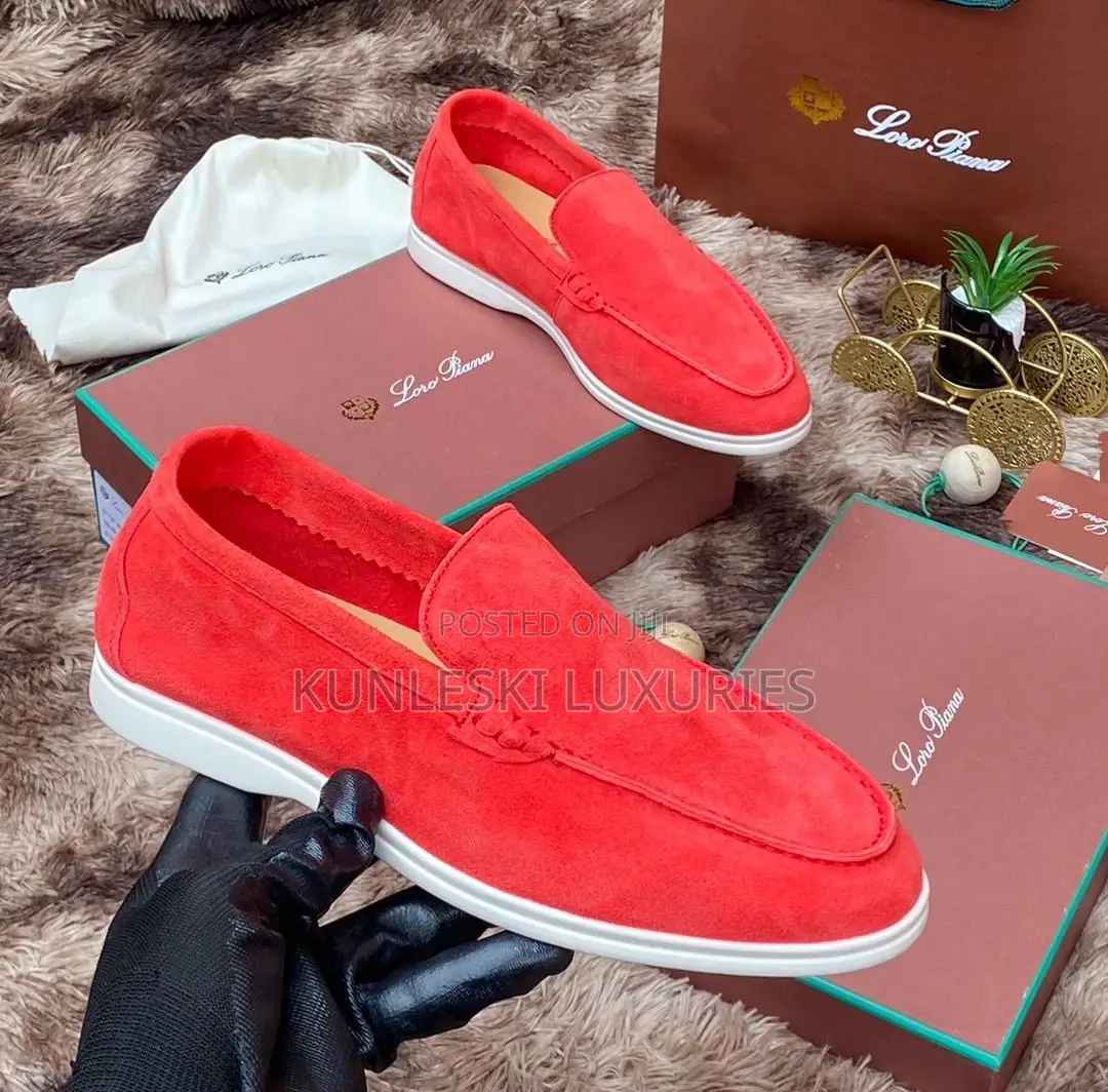 Original Loro Piana Suede Loafers Shoes