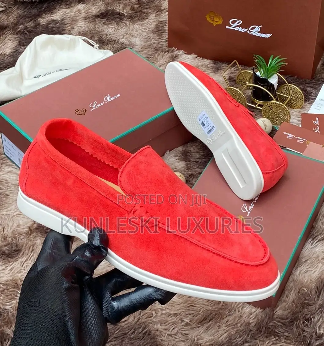 Original Loro Piana Suede Loafers Shoes