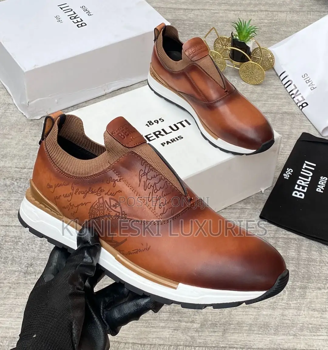 Original Berluti Paris Laceless Leather Sneakers for Men