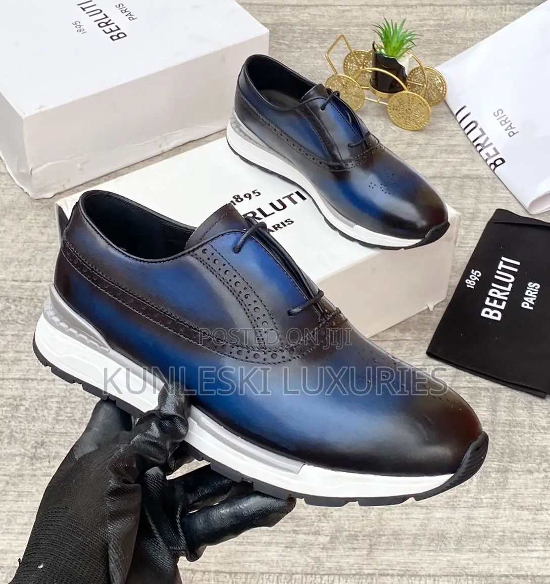 Original Berluti Paris Laceless Leather Sneakers for Men