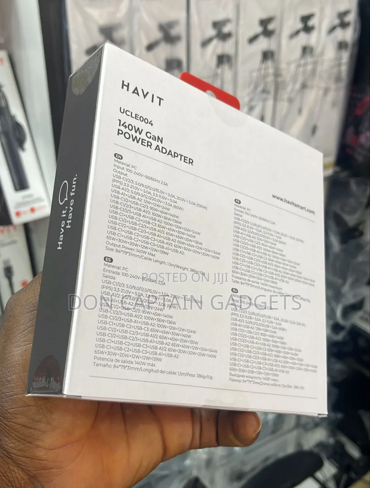 Havit 140w Gan Power Adapter / Laptop Charger 140w