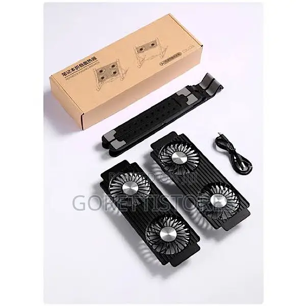 Laptop Stand With Double Cooling Fan
