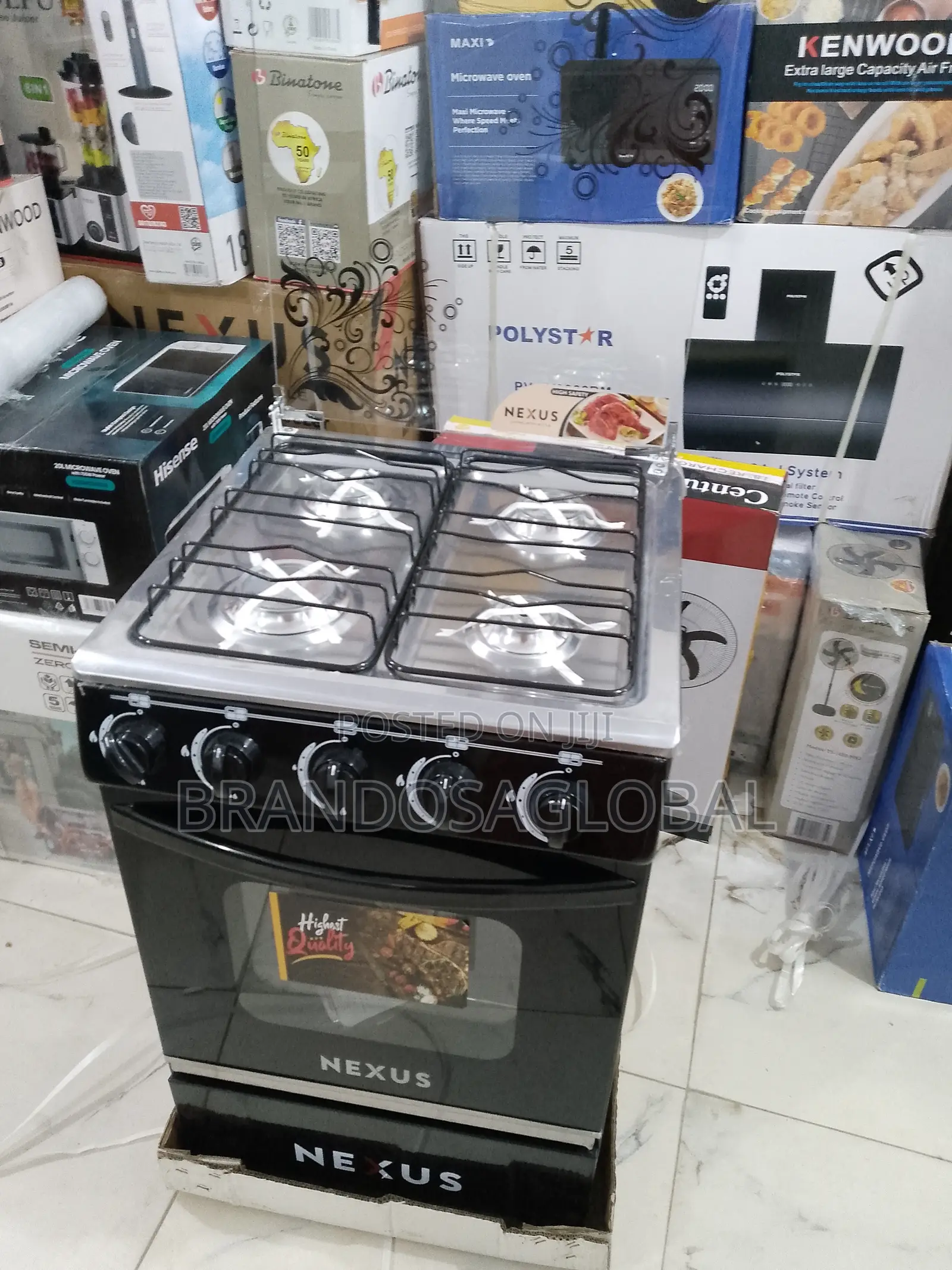 Reliable Nexus Standing Cooker – Gas Top With Oven Inside
