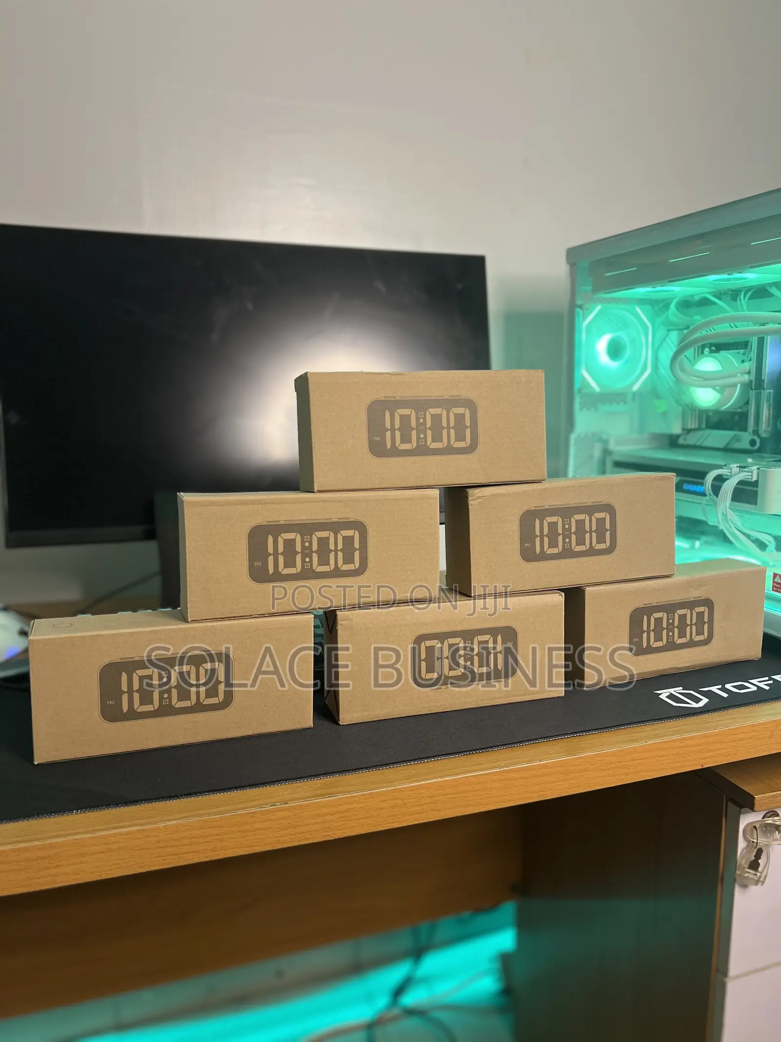 Digital Table Clock With Alarm and Temperature