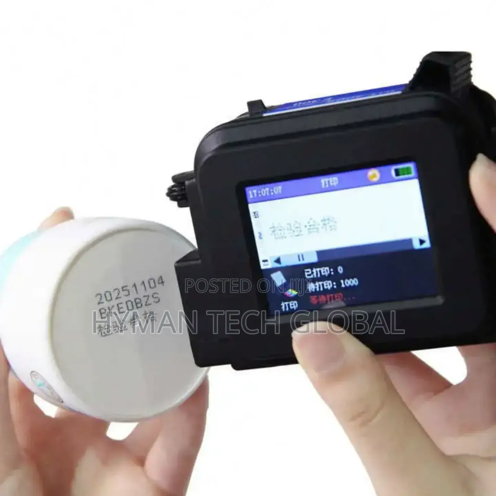 Portable 12.7 Mini Coding Machine Black