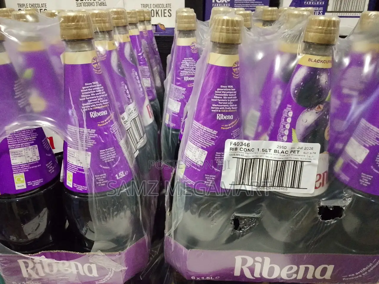 Ribena Blackcurrant Drink Concentrate 6x1.5l