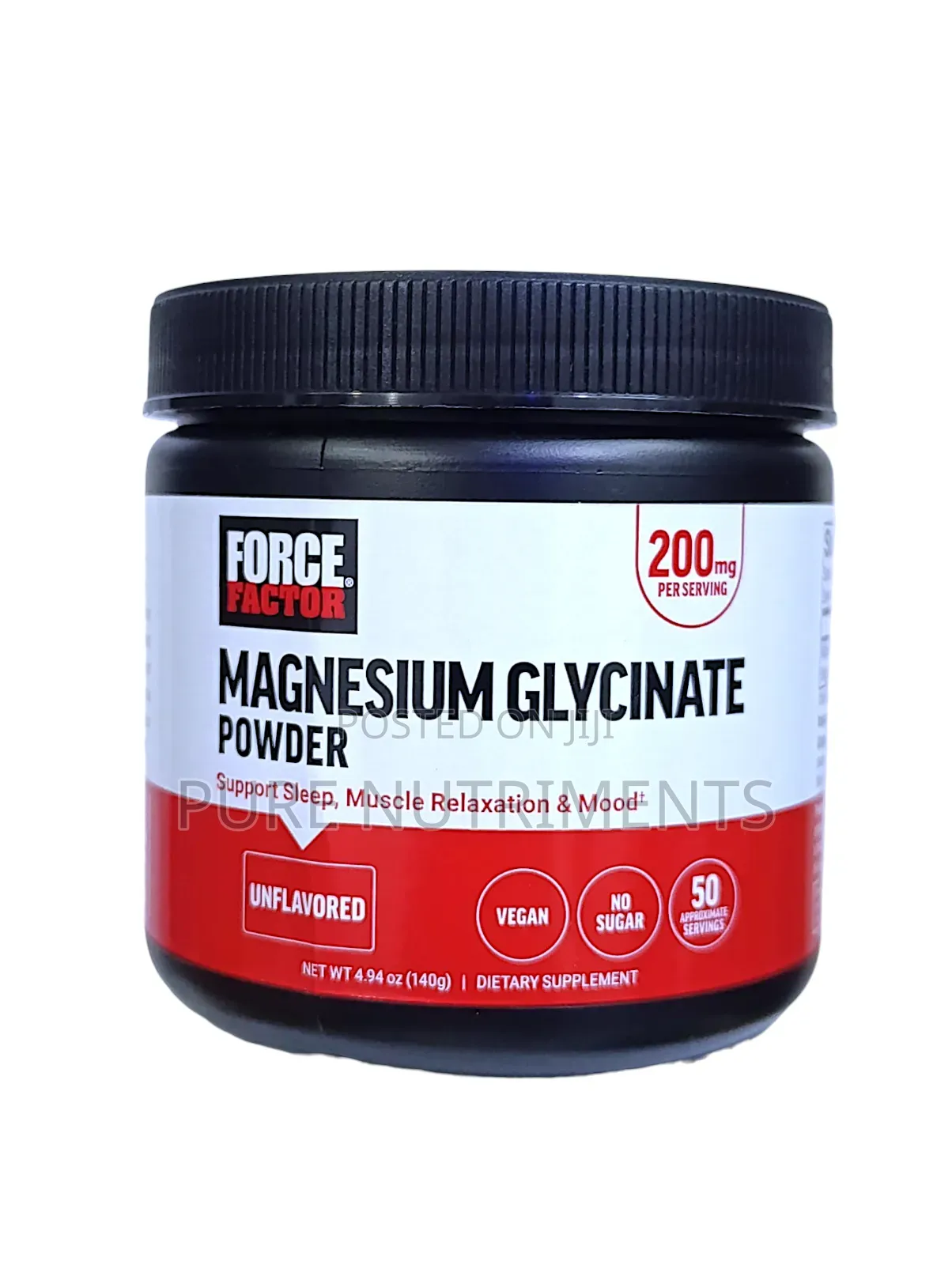 Force Factor Magnesium Glycinate Powder 200mg 50 Servings