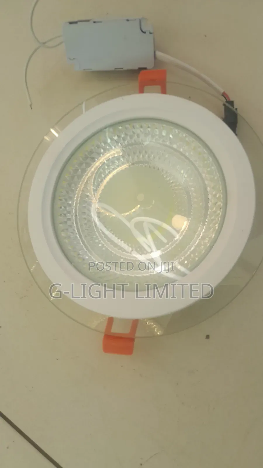 Glass Recessed Pop Light