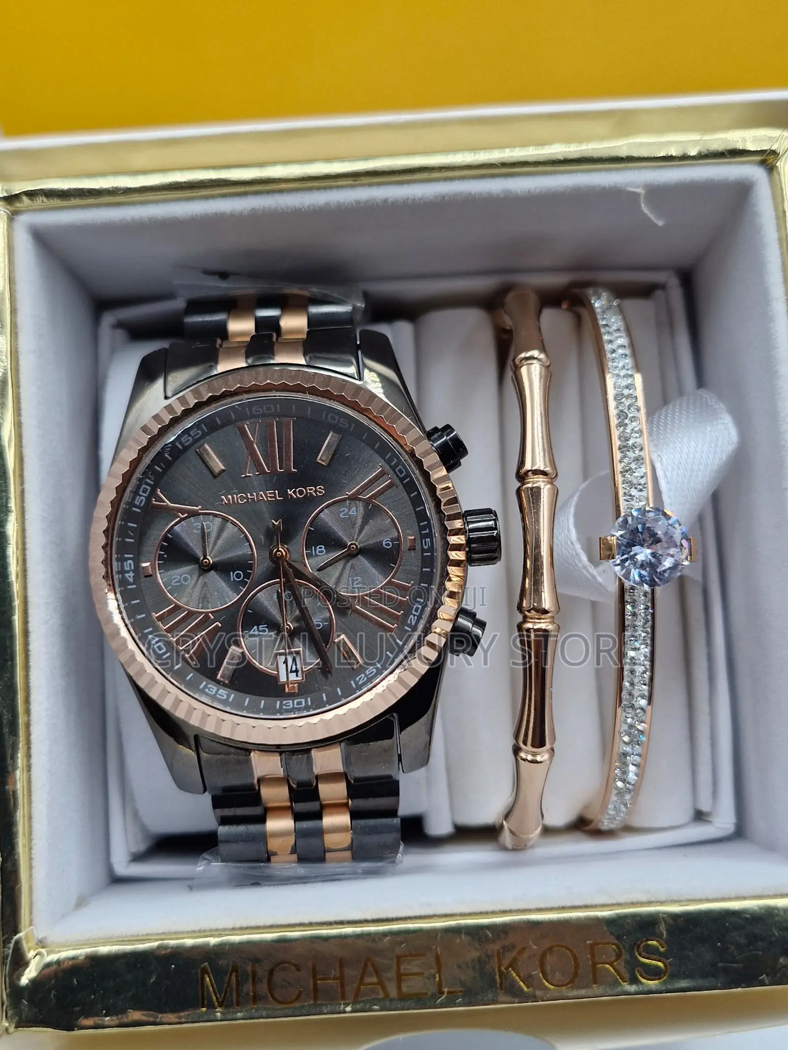 Michael Kors Quality Luxury Men Chain Strap Wristwatch