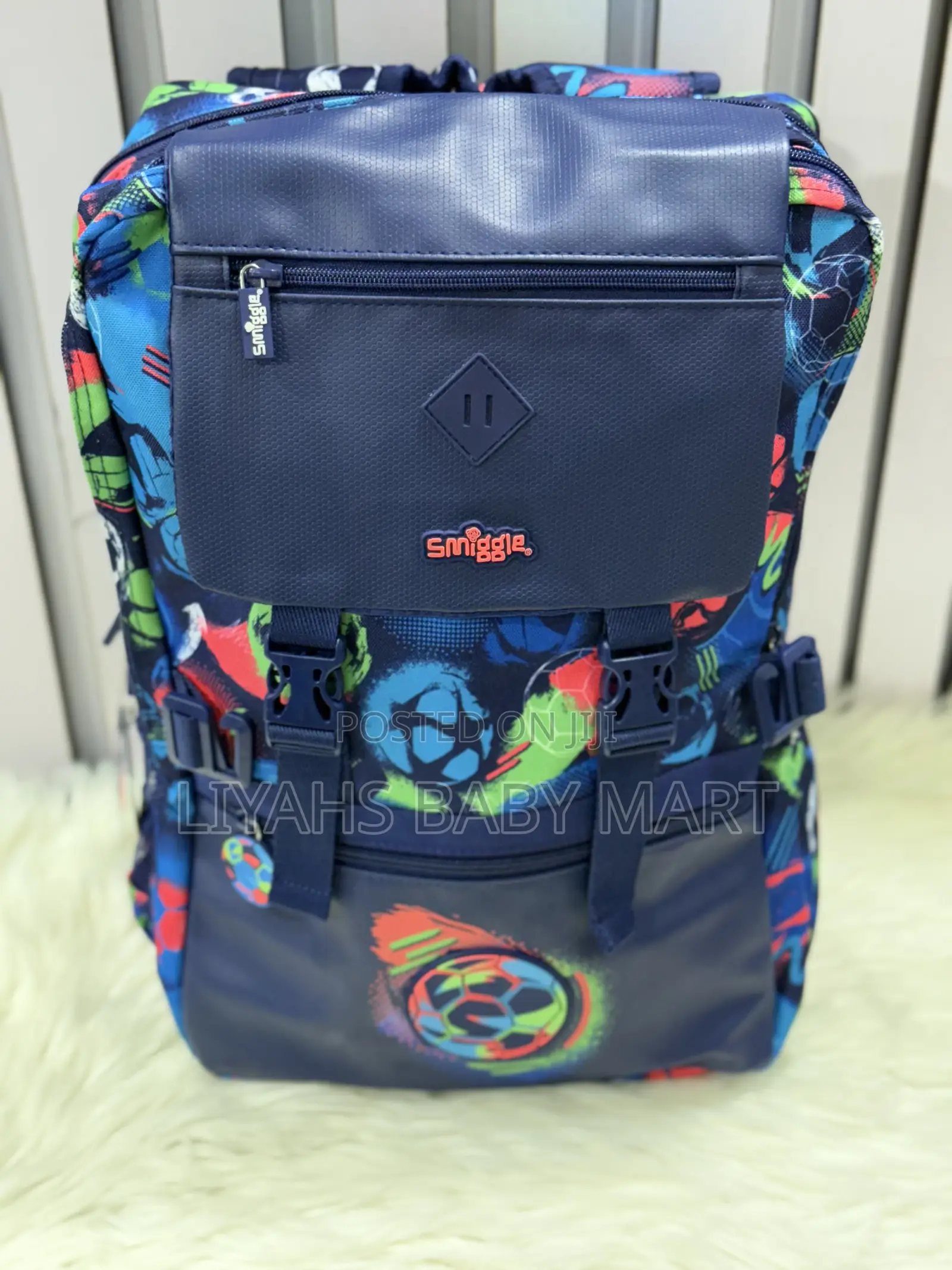 Smiggle Classic Football Print Backpack